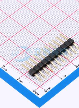 排针 X6511WRS-11H-C60D48 SMD,P=2.54mm,卧贴 1x11P 方针 原装