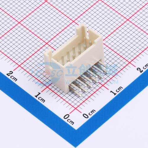 线对板针座 HC-PHB-2*6AW-05 弯插,P=2mm 2x6P 弯插 电子元器件