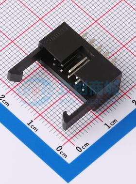 连接器 DS1013-01-10SSiB-B 插件,P=2.54mm 2x5P 简牛座