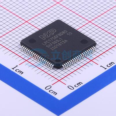 单片机(MCU/MPU/SOC) LPC1756FBD80,551 LQFP-80(12x12) 原装正品