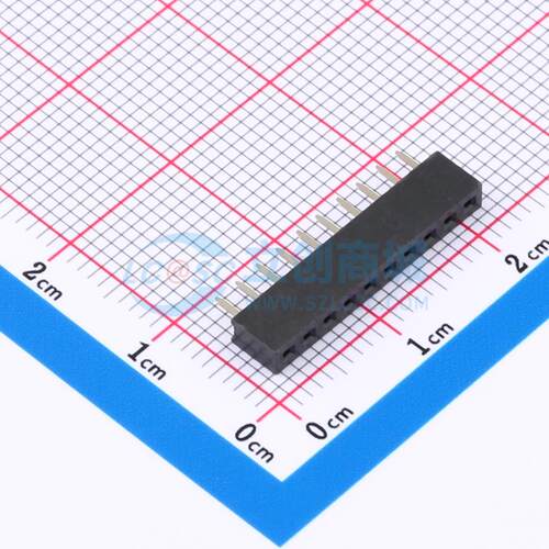排母 DS1026-01-1x10S8BV 插件,P=2mm 1x10P 单排 电子元器件配单