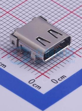 USB连接器 TYPE-C 24P QCHT SMD 母 卧贴 24P 电子元器件配单