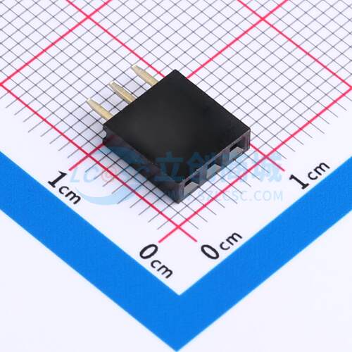 排母 CSHA101-0302A001R1AA 插件,P=2.54mm 1x3P 单排 电子元器件