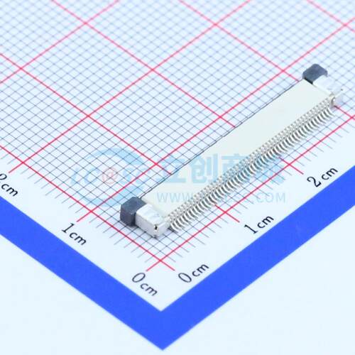FFC/FPC连接器 AFC07-S50ECC-00 SMD,P=0.5mm,卧贴 抽屉式 50P 上