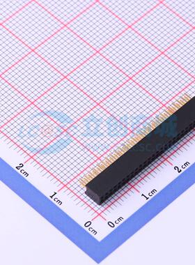 排母 X1321FV-2x26-C43D24 插件,P=1.27mm 2x26P 方孔 电子元器件