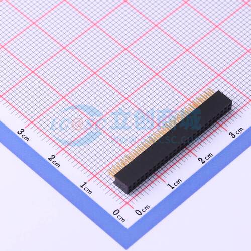 排母 X1321FV-2x26-C43D24 插件,P=1.27mm 2x26P 方孔 电子元器件