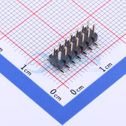 排针 X4621WVS-2x07I-C40D64 SMD,P=2mm 2x7P 方针 电子元器件