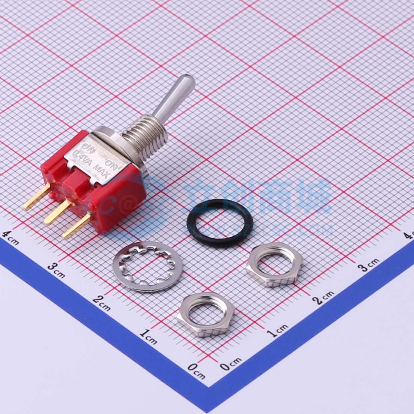 钮子开关 1FS1T1B9M2RES-5 插件 五件套12.9mm 7.9mm 电子元器件