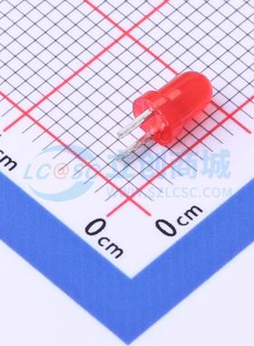 10个 发光二极管/LED L-314ID-4mm 红色 插件,D=3mm 电子元器件配