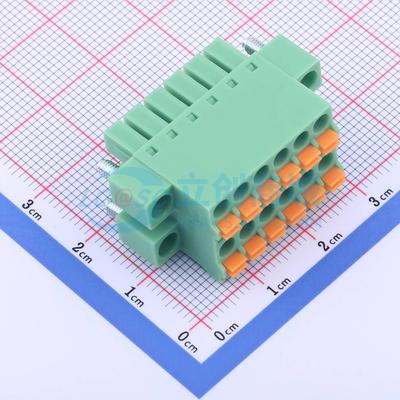 插拔式接线端子 KF2EDGKNHM-3.81-2*6P P=3.81mm 插头 2x6P 原装