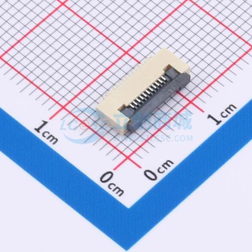 FFC/FPC连接器 AFD01-S11FCC-00 SMD,P=0.5mm,卧贴 翻盖式 11P 下