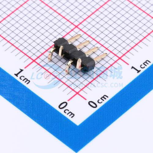 排针 X4611WVS-04I-C40D44R1 SMD,P=2mm(交错脚) 1x4P 方针 原装
