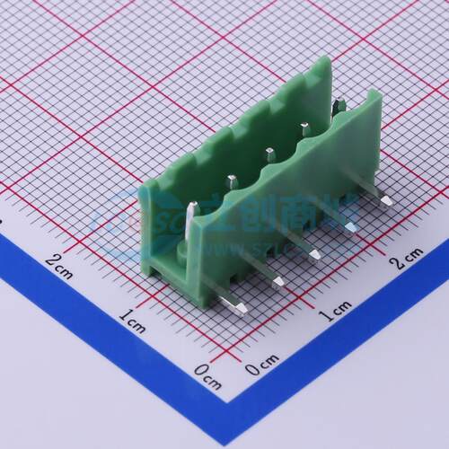 插拔式接线端子 KF2EDGR-5.0-5P 弯插,P=5mm 板端/插座-开口 1x5P