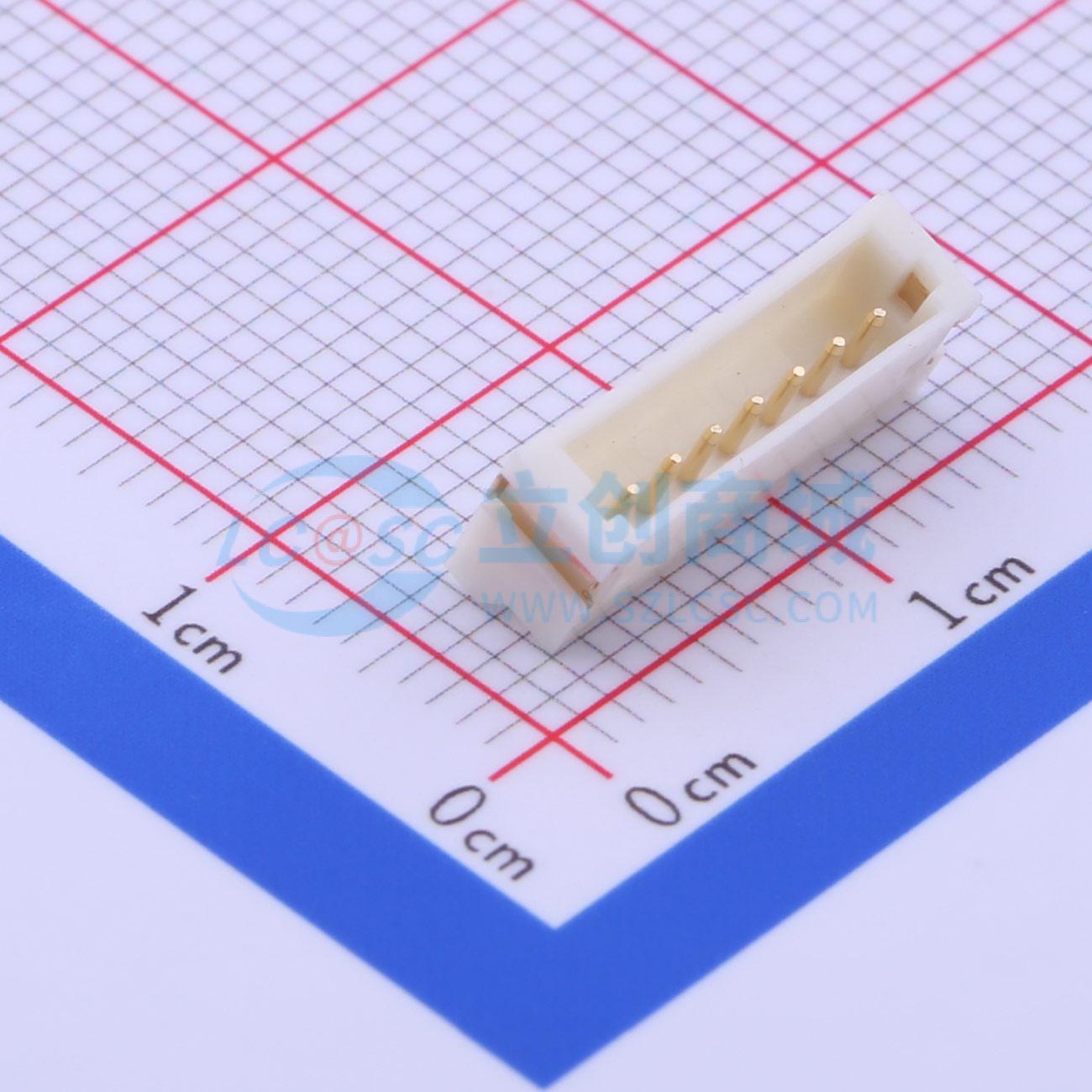 线对板针座 A1500WR-S-07PD01 SMD,P=1.5mm 1x7P 电子元器件配单
