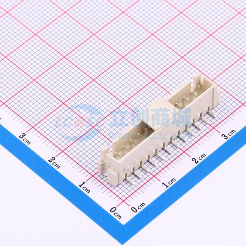 线对板针座 XD-XH-12ALT SMD,P=2.5mm 1x12P 立贴 电子元器件配单