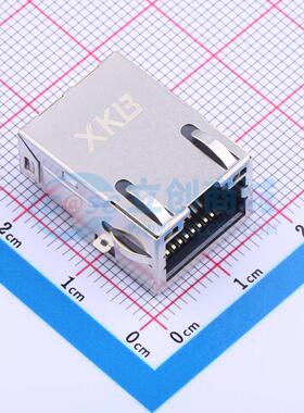 以太网连接器 X02AQ106DB1GCBS057 带LED 电子元器件