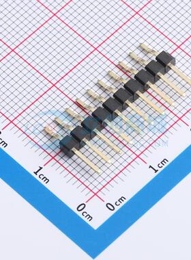 排针 X6511WRS-10H-C60D48 SMD,P=2.54mm 1x10P 方针 电子元器件
