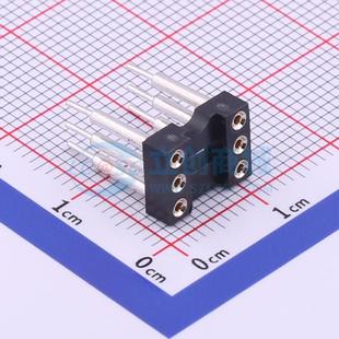 DIP 器件 IC254V 电子元 2.54mm 1370B 06P 晶体管插座