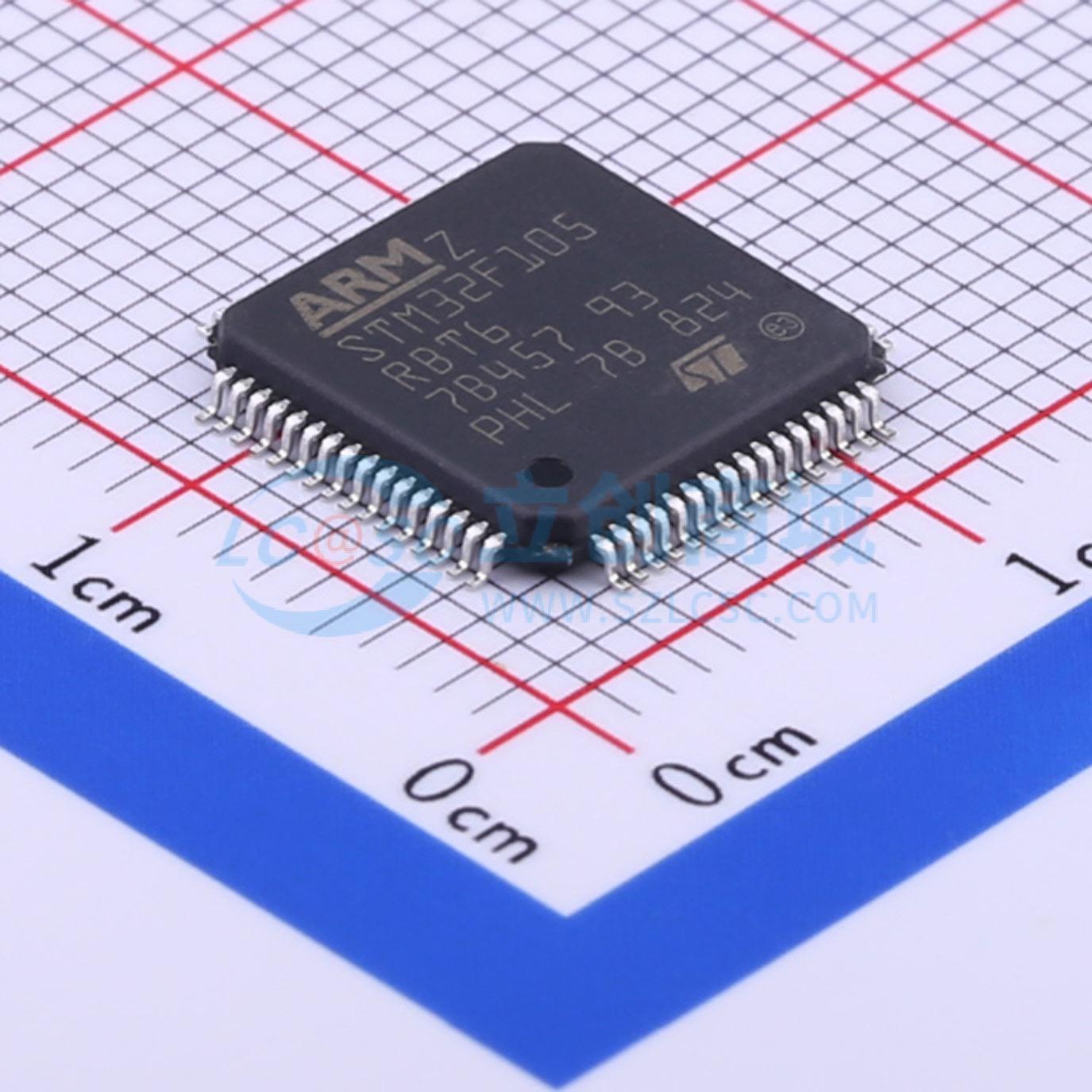 单片机(MCU/MPU/SOC) STM32F105RBT6 LQFP-64(10x10) 电子元器件
