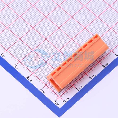 插拔式接线端子 HT396R-3.96-9P 弯插,P=3.96mm 板端/插座-开口 1