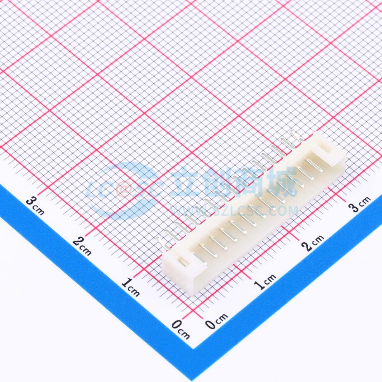 线对板针座 XD-PH-15A-G 插件,P=2mm 1x15P 直插 电子元器件配单
