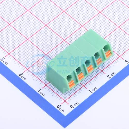 弹簧式接线端子 KF250NH-5.0-5P 插件P=5mm 1x5P 5P 电子元器件