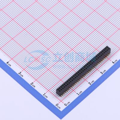 排母 X1321FVS-2x33-C43D48 SMD,P=1.27mm 2x33P 方孔 电子元器件