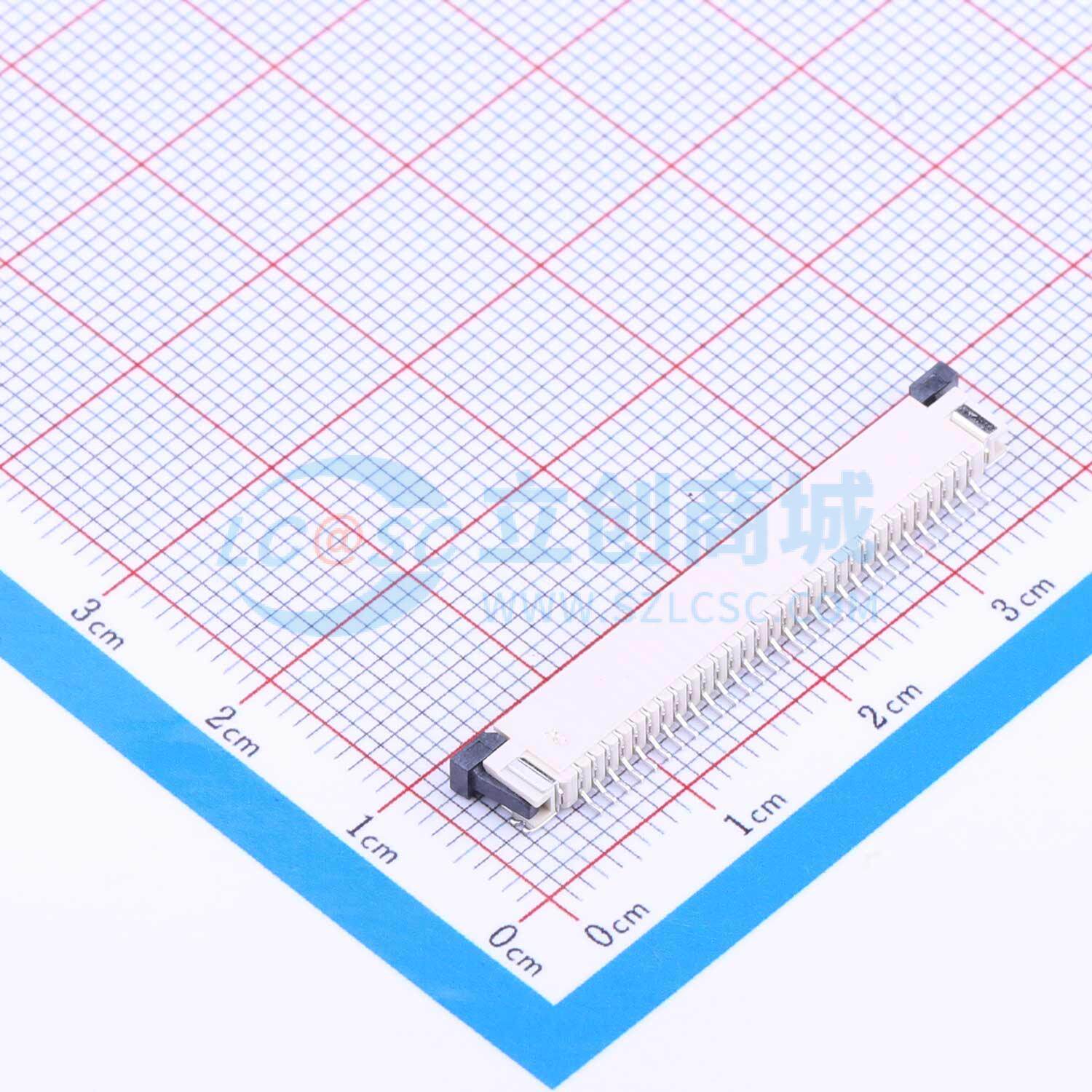 FFC/FPC连接器 AFA07-S30ECC-00 SMD,P=1mm,卧贴 抽屉式 30P 上接