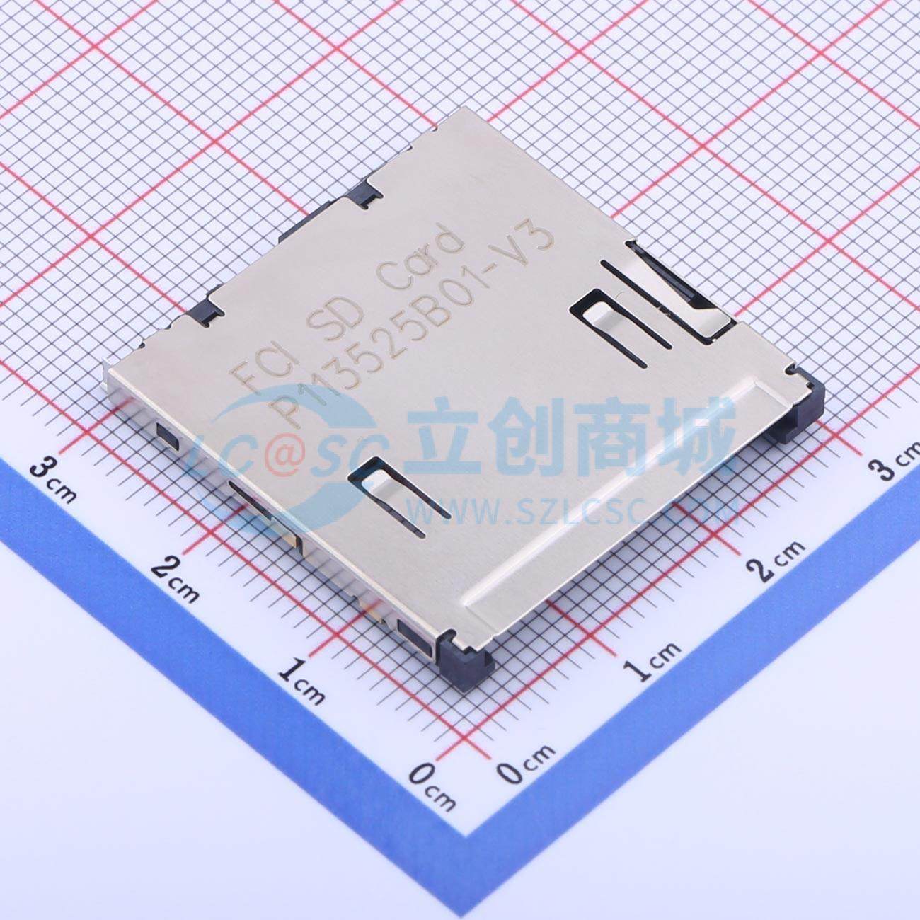 SD卡/存储卡连接器 10067847-001RLF SMD 自弹式 2.8mm 原装正品