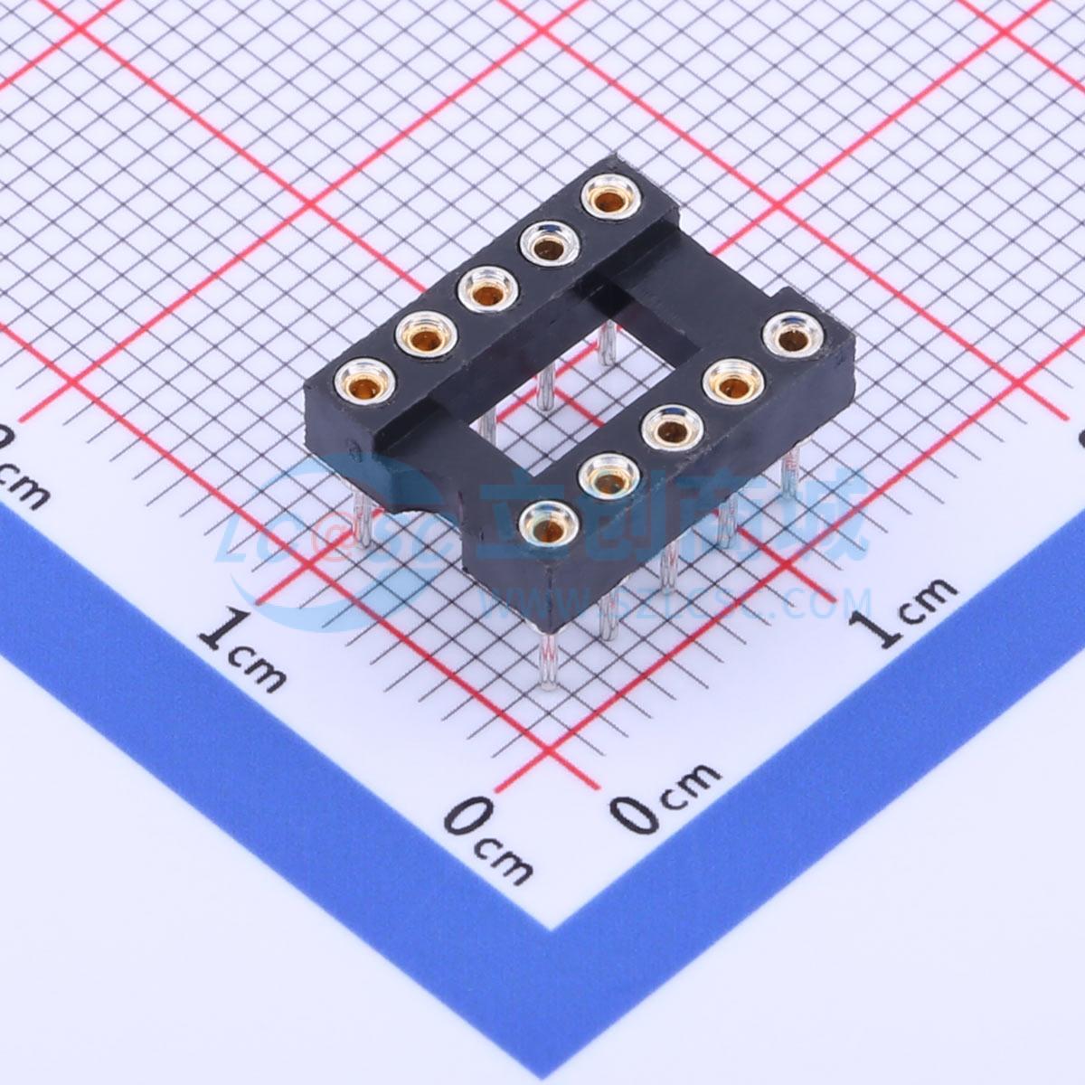 IC/晶体管插座 IC254V-12-10-0743 DIP-10 2.54mm 电子元器件配单