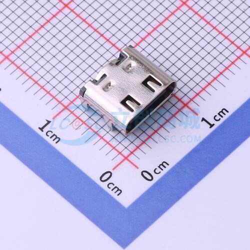 USB连接器 TYPE-C-31-M-09 SMD 母 卧贴 16P 原装 电子元器件配单