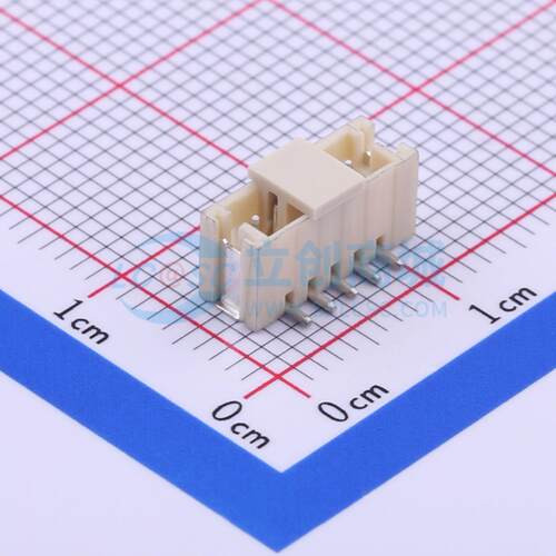 线对板针座 X1502WVS-05-9TSN SMD,P=1.5mm 1x5P 立贴 电子元器件