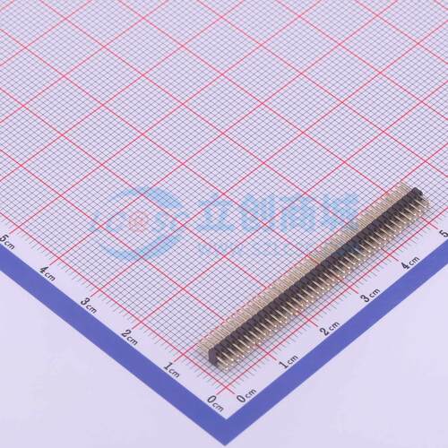 排针 1.27-2*40P针 插件,P=1.27mm 2x40P 方针 电子元器件配单