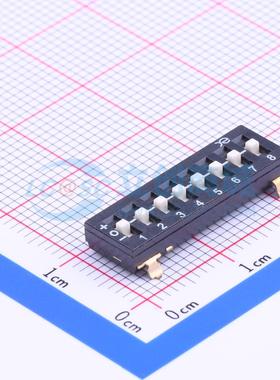 拨码开关 DSDT08LSGET SMD-10P,7x21.8mm 原装 电子元器件配单