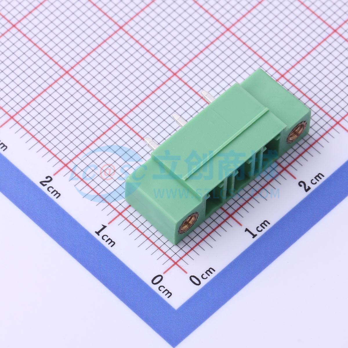 插拔式接线端子 DB1EVM-5.08-3P-GN 插件,P=5.08mm 电子元器件