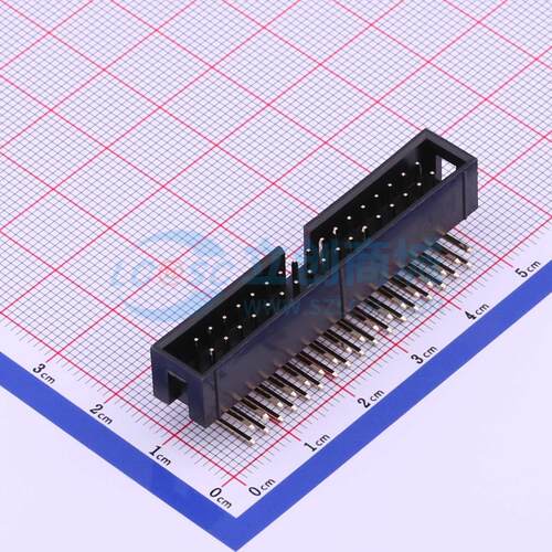 连接器 321034RG0ABK00A01 弯插,P=2.54mm 2x17P 简牛座