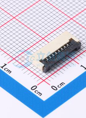 FFC/FPC连接器 FPC-1.0FX-8PWCR-H20 SMD,P=1mm,卧贴 翻盖式 8P