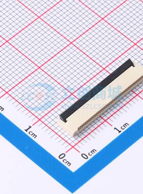 FFC/FPC连接器 FPC-0.5HF-40PWBR-H20 SMD,P=0.5mm,卧贴 翻盖式 4