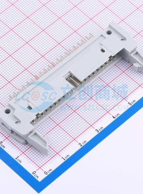 连接器 DS1011-40SBSiA7-B 插件,P=2.54mm 2x20P 牛角扣