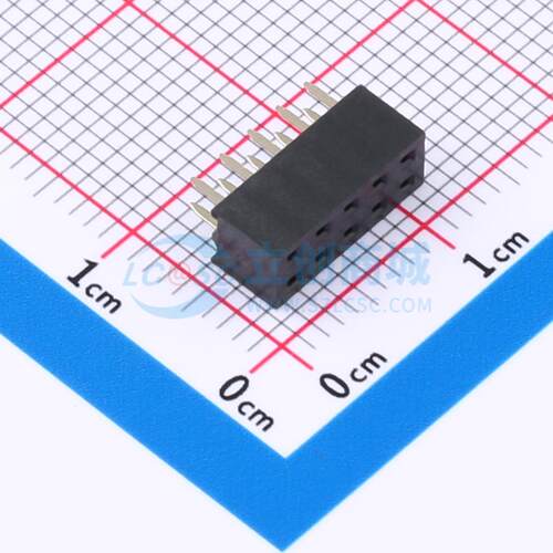 排母 DS1026-06-2x5S8BV 插件,P=2mm 2x5P 双排 电子元器件配单