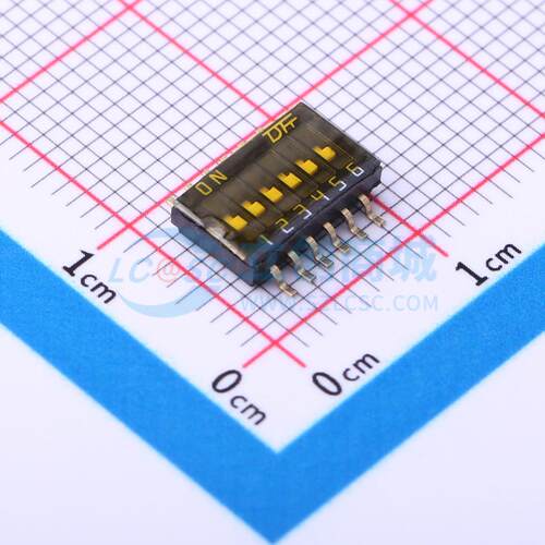 拨码开关 KF1028-06P-TR-DFT-02A SMD-12P,5.4x9.2mm 电子元器件