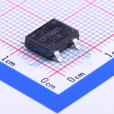 整流桥 DF1506S-T DF-S 600V 1.5A DIODES(美台) 电子元器件配单