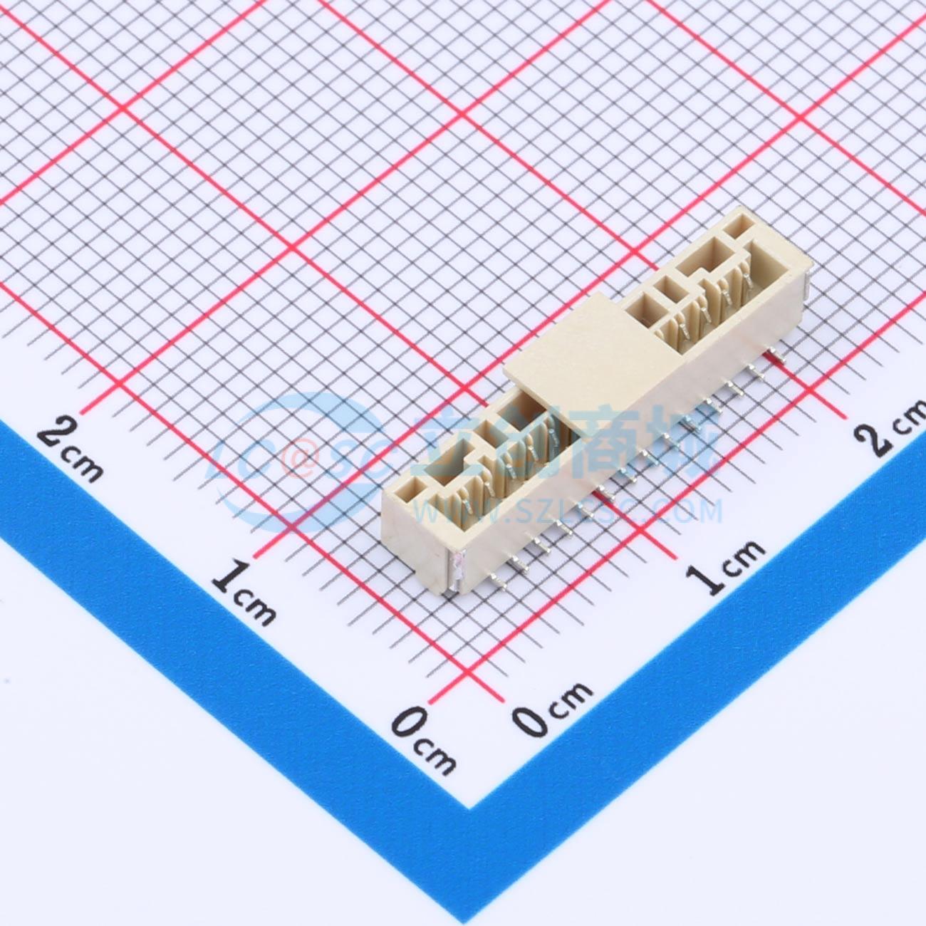 线对板针座 XY-GH1.25-14A51 SMD,P=1.25mm 1x14P 立贴 原装正品