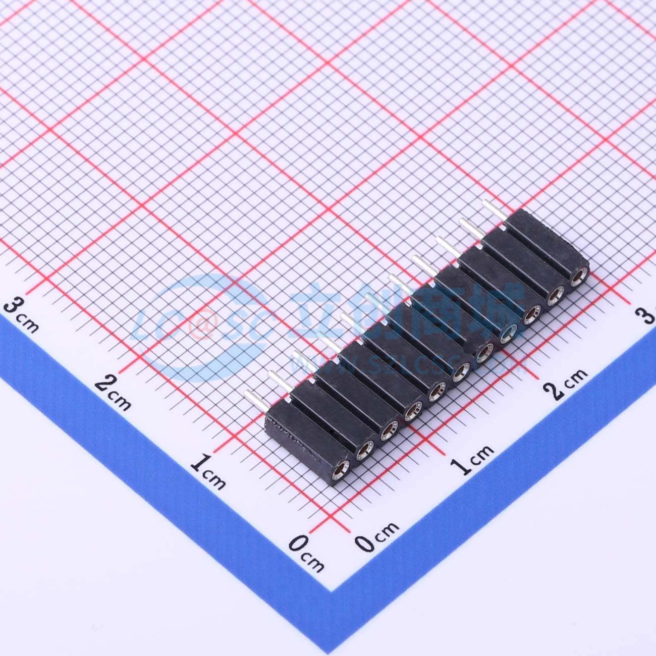 排母 MF254V-11-11-1000-H70 插件,P=2.54mm 1x11P 圆孔 原装正品