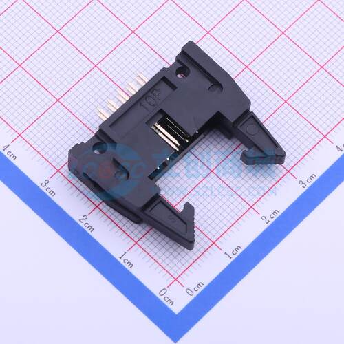 连接器 MTE210-10SL 插件,P=2.54mm 2x5P 牛角扣