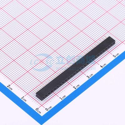排母 DW200R-11-27-43 插件,P=2mm 1x27P 单排 电子元器件配单