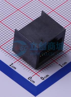 以太网连接器 MJ56881-B011-HLRN1-C RJ45插座 卧贴 无屏蔽