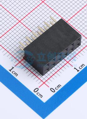 排母 F185-1206A0BSYE1 插件,P=2.54mm 2x6P 双排 电子元器件配单