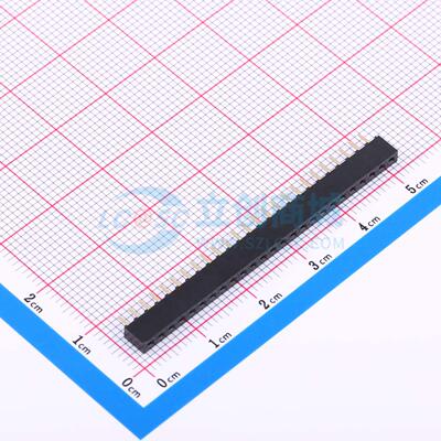 排母 CSFA101-2502A001R1AC 插件,P=2mm 1x25P 单排 电子元器件