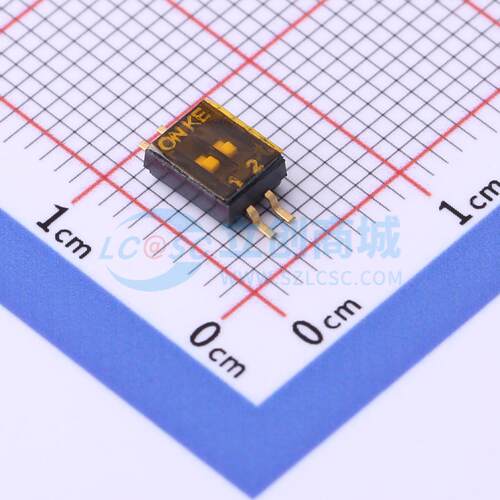 拨码开关 DSHP02TSGER SMD-4P,4.1x5.4mm 原装 电子元器件配单